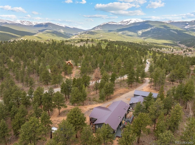 50 Rd P78, Bailey, CO 80421 - aerial view of a mountainous background and a heavily wooded area