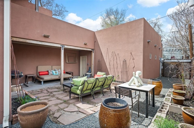 469 Elati St, Denver, CO 80204 - view of patio / terrace with an outdoor living space