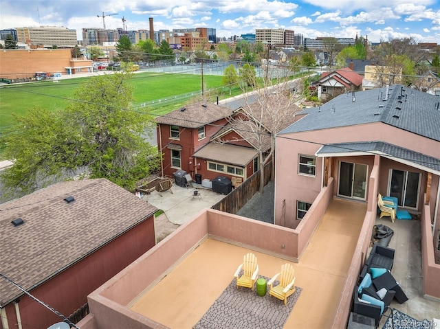 469 Elati St, Denver, CO 80204 - bird's eye view featuring a city view