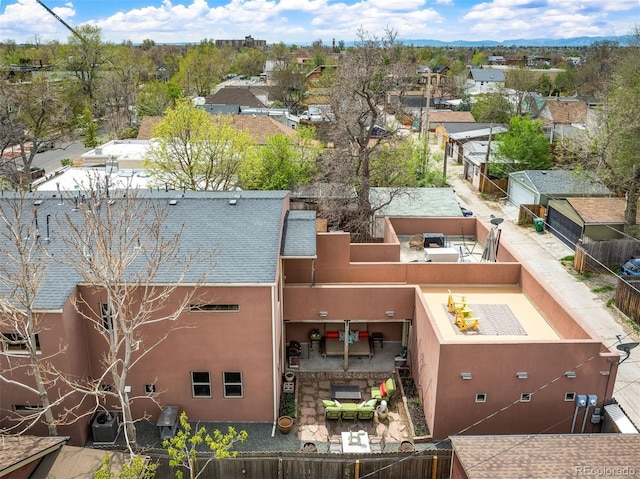 469 Elati St, Denver, CO 80204 - drone / aerial view featuring a residential view