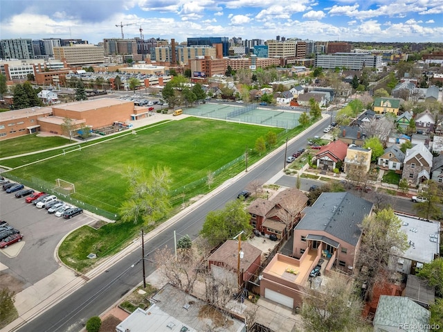 469 Elati St, Denver, CO 80204 - aerial view featuring a view of city