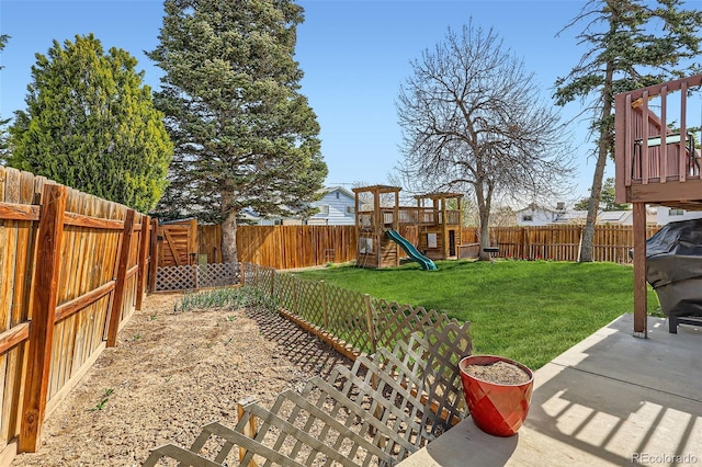 2034 S Idalia St, Aurora, CO 80013 - view of yard with a playground and a patio
