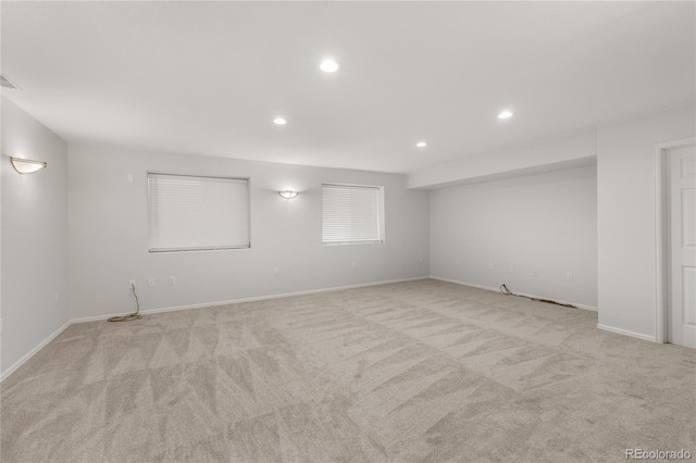 23421 E Long Pl, Aurora, CO 80016 - basement with light carpet and recessed lighting