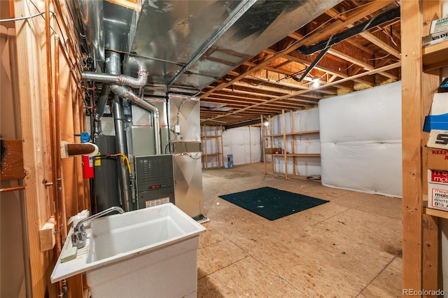 23421 E Long Pl, Aurora, CO 80016 - unfinished below grade area featuring a sink