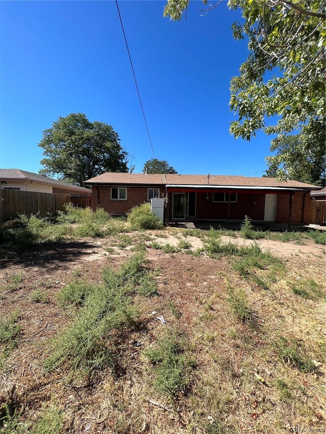 view of back of property