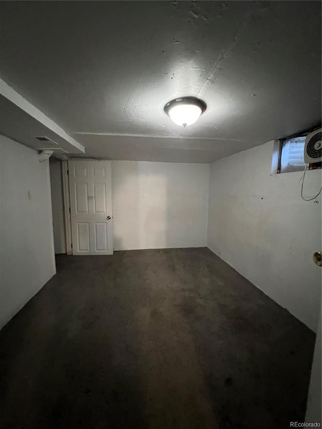 view of basement