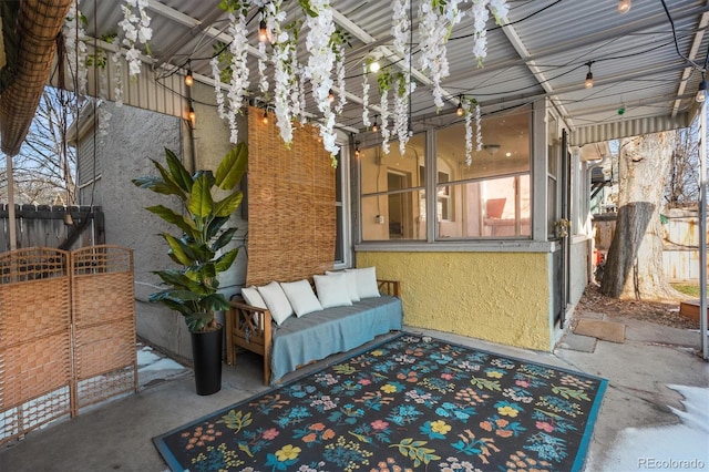 2336 N High St, Denver, CO 80205 - view of patio with an outdoor hangout area