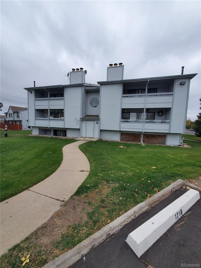 view of building exterior featuring a garage