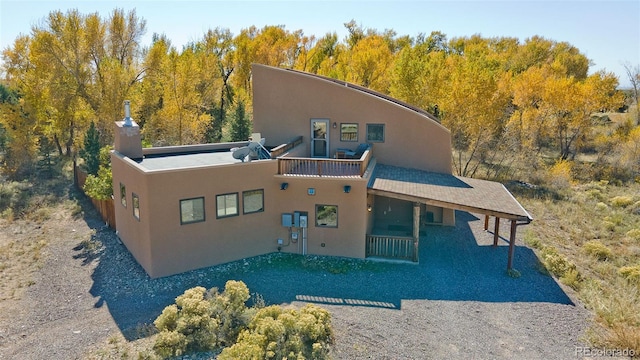 view of rear view of property