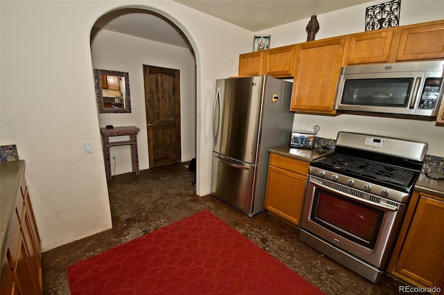 kitchen with stainless steel appliances