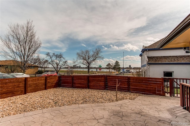 view of patio / terrace with fence