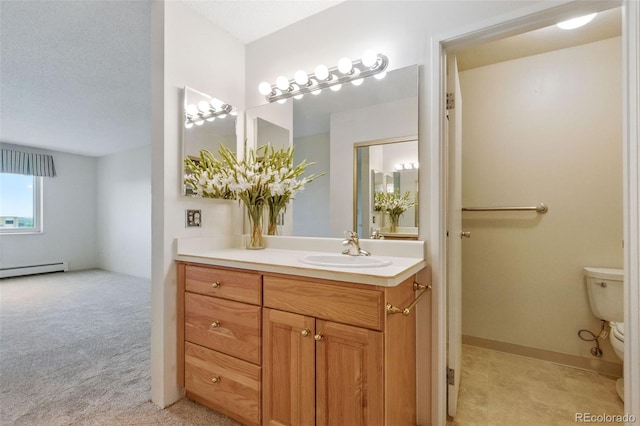 14050 E Linvale Pl Unit 601, Aurora, CO 80014 - bathroom with vanity and a baseboard heating unit