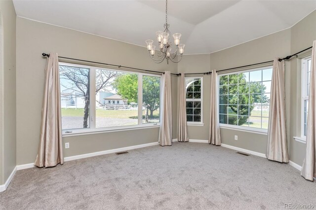 29852 E 163rd Pl, Brighton, CO 80603 - carpeted spare room with a chandelier and plenty of natural light