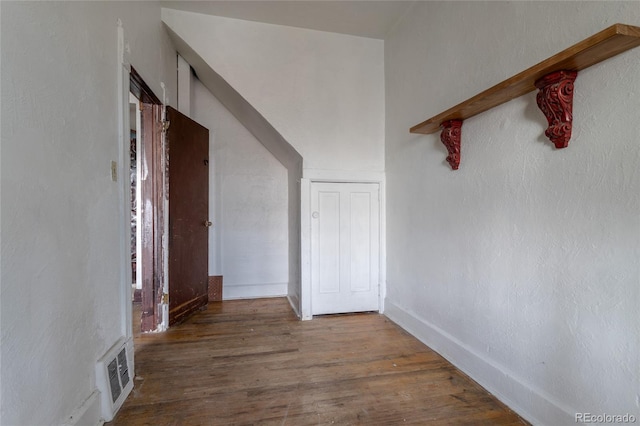 corridor featuring hardwood / wood-style flooring