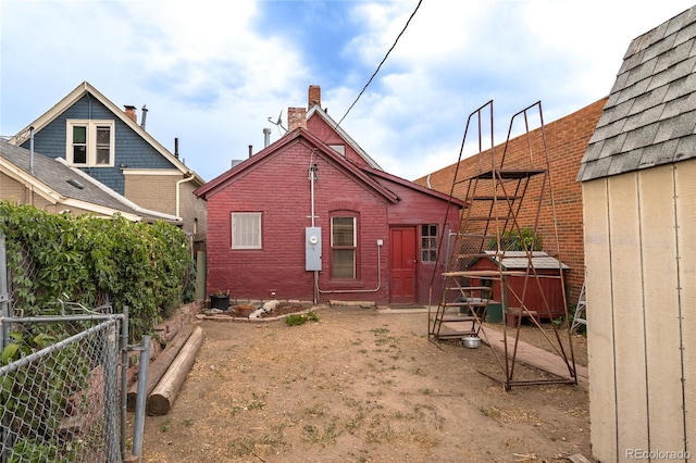 view of rear view of property