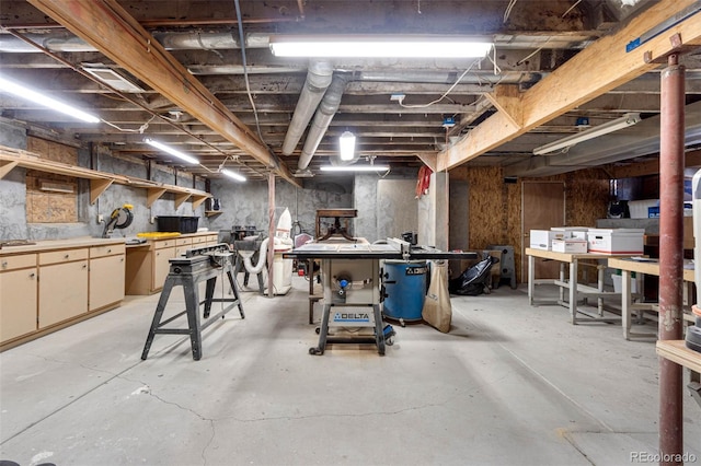 7996 Bradburn Blvd, Westminster, CO 80030 - unfinished basement featuring a workshop area