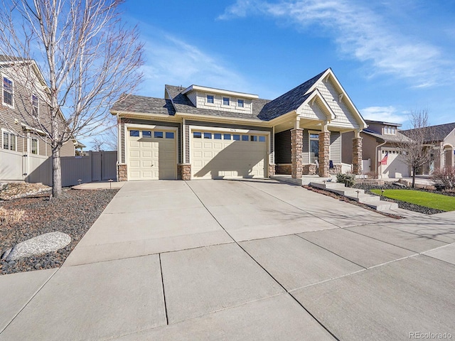 view of front of house featuring a garage