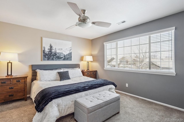 7342 S Mobile St, Aurora, CO 80016 - bedroom with carpet floors, baseboards, and ceiling fan
