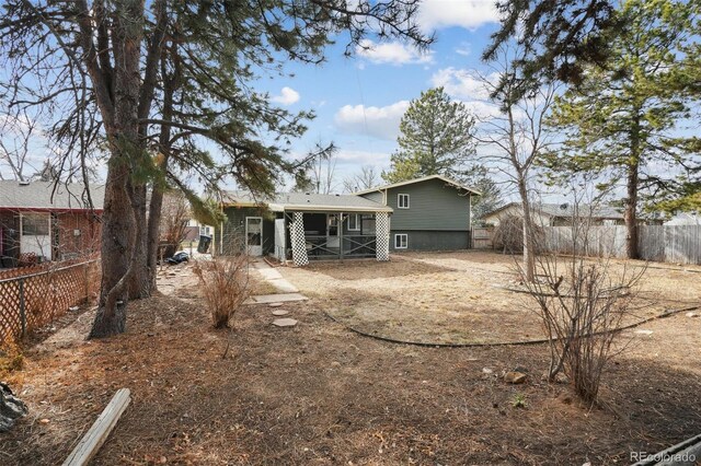 view of back of property