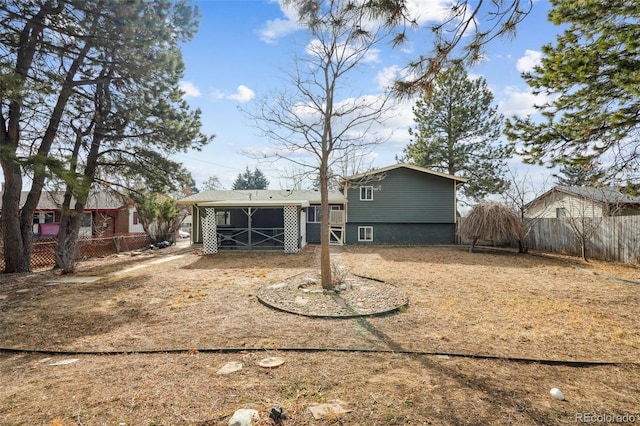 view of rear view of house