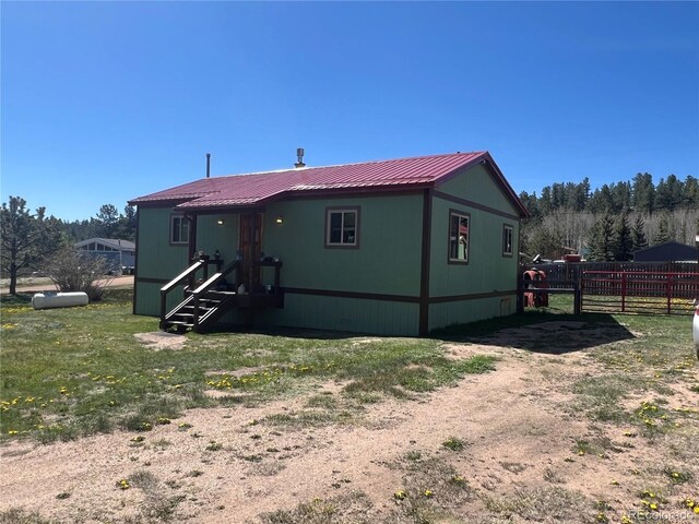 304 Cowan Rd, Bailey, CO 80421 - back of property featuring metal roof