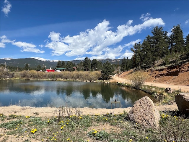 304 Cowan Rd, Bailey, CO 80421 - water view with mountains