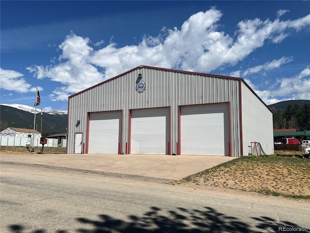 304 Cowan Rd, Bailey, CO 80421 - detached garage featuring a mountain view