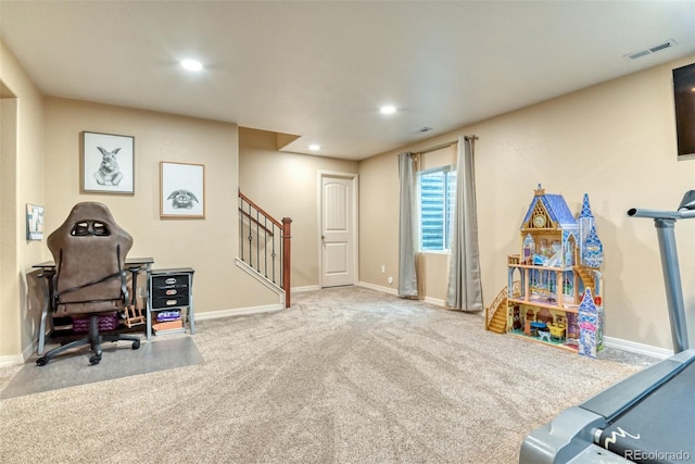 3470 Daydreamer Dr, Colorado Springs, CO 80908 - office area with carpet and recessed lighting