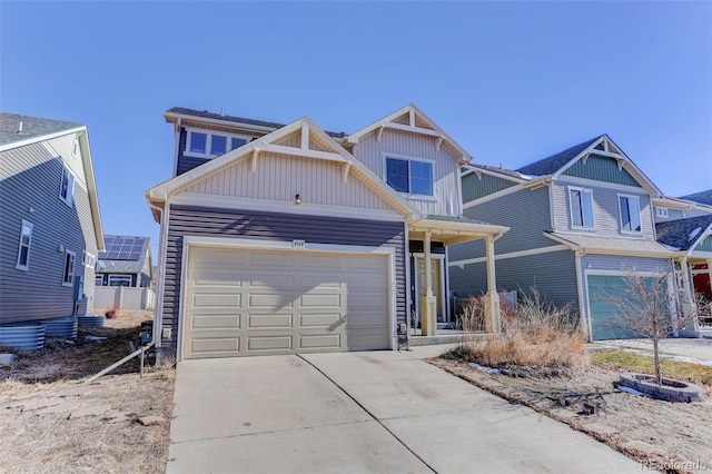 view of front of home featuring a garage