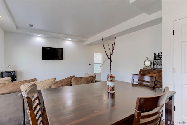 view of dining room