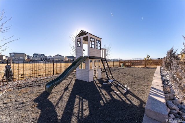 view of jungle gym