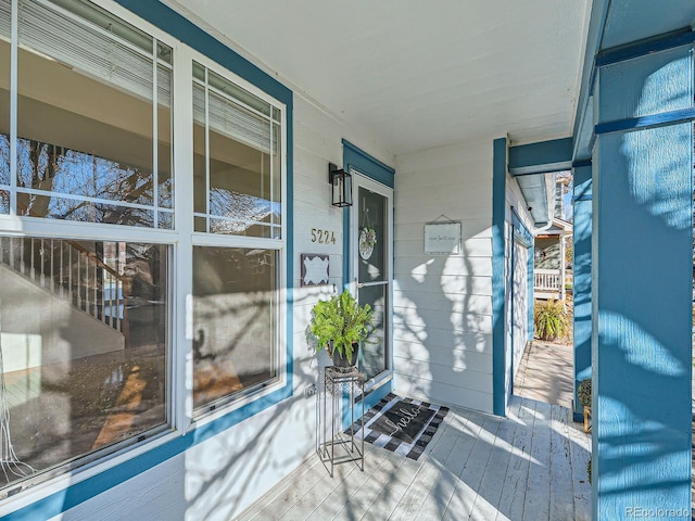 balcony with covered porch