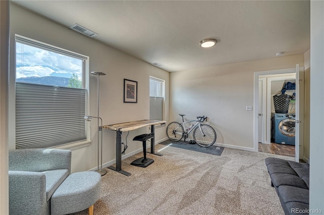 728 Oak St Unit F, Salida, CO 81201 - interior space featuring washer / clothes dryer and baseboards