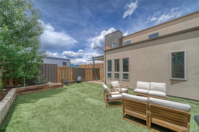 728 Oak St Unit F, Salida, CO 81201 - view of yard with an outdoor hangout area