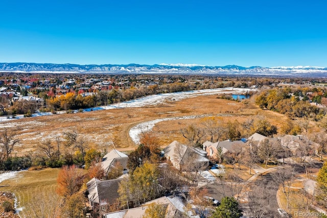 32 Silver Fox Cir, Greenwood Village, CO 80121 - aerial view of residential area featuring mountains