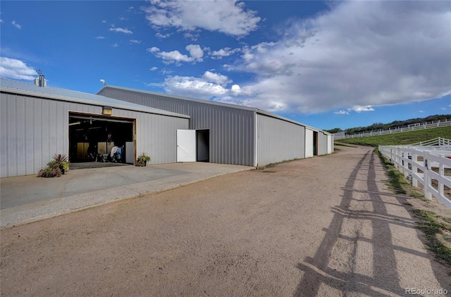 view of outbuilding