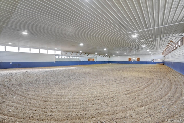 view of horse barn