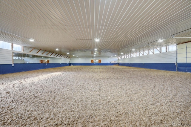 view of horse barn