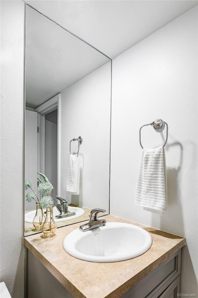 bathroom with vanity