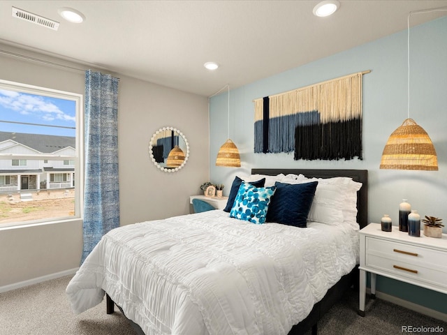 20802 E 66th Ave, Aurora, CO 80019 - bedroom with carpet, baseboards, and recessed lighting
