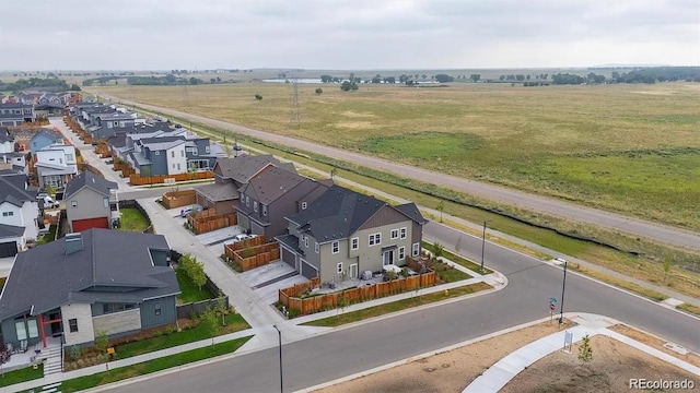 drone / aerial view with a residential view