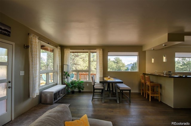 sunroom with a healthy amount of sunlight