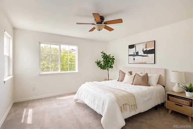 805 Summer Hawk Dr Unit 100, Longmont, CO 80504 - carpeted bedroom with baseboards and ceiling fan