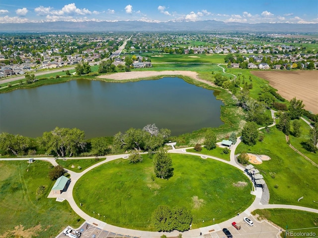 805 Summer Hawk Dr Unit 100, Longmont, CO 80504 - bird's eye view of a water and mountain view