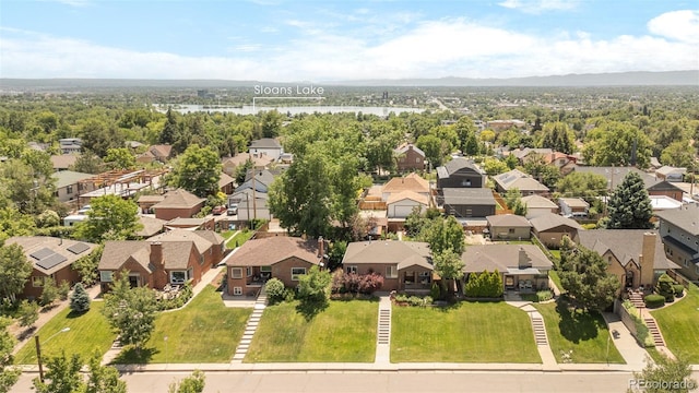 5044 W Moncrieff Pl, Denver, CO 80212 - aerial view of residential area with a nearby body of water