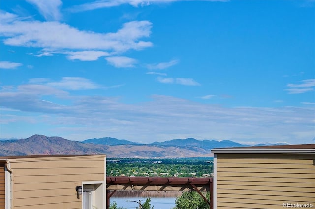 property view of mountains featuring a water view