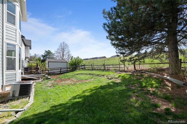 10519 Winterflower Way, Parker, CO 80134 - view of yard with central air condition unit and fence