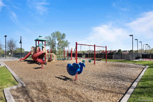 10519 Winterflower Way, Parker, CO 80134 - community jungle gym with fence