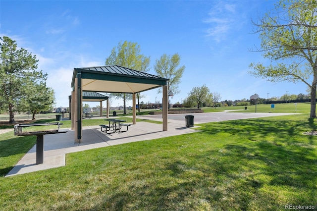 10519 Winterflower Way, Parker, CO 80134 - view of community featuring a lawn and a gazebo