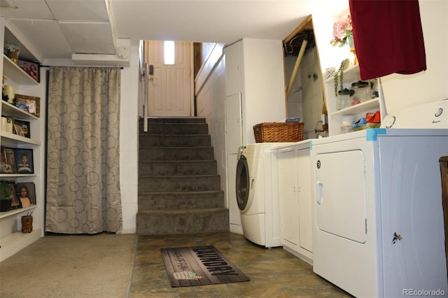 laundry room with washer and clothes dryer